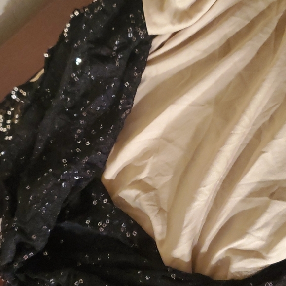 VTG Y2K Wet Seal 2x black sheer sequins tank top with sheer undershirt - Picture 11 of 11